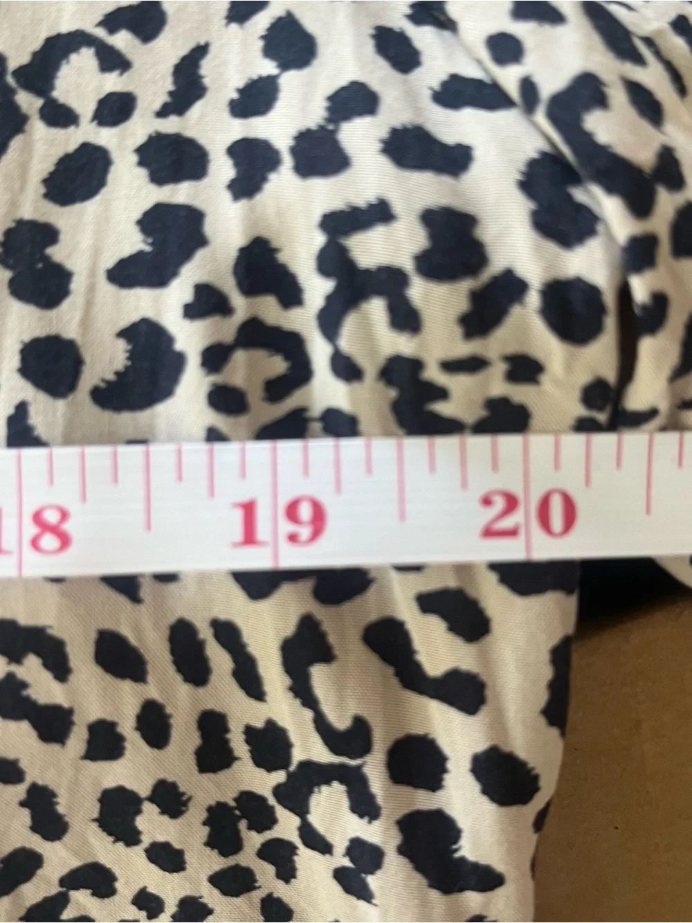 Express Beige and Black Leopard Print Peplum Tunic